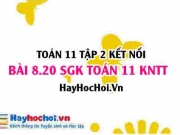 Bài 8.20 SGK Toán 11 Tập 2 Kết nối tri thức